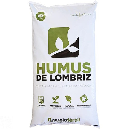 HUMUS DE LOMBRIZ 20L 12KG